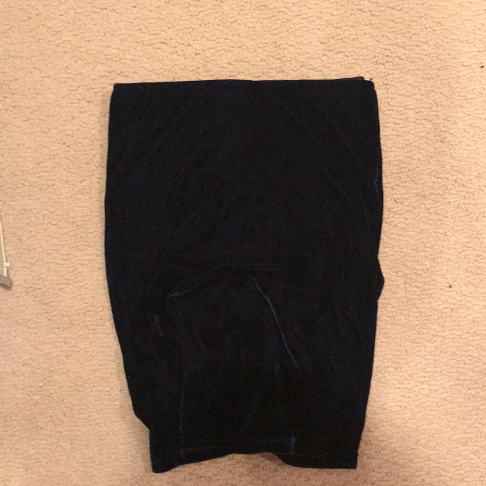 Tobi Velvet navy pencil skirt